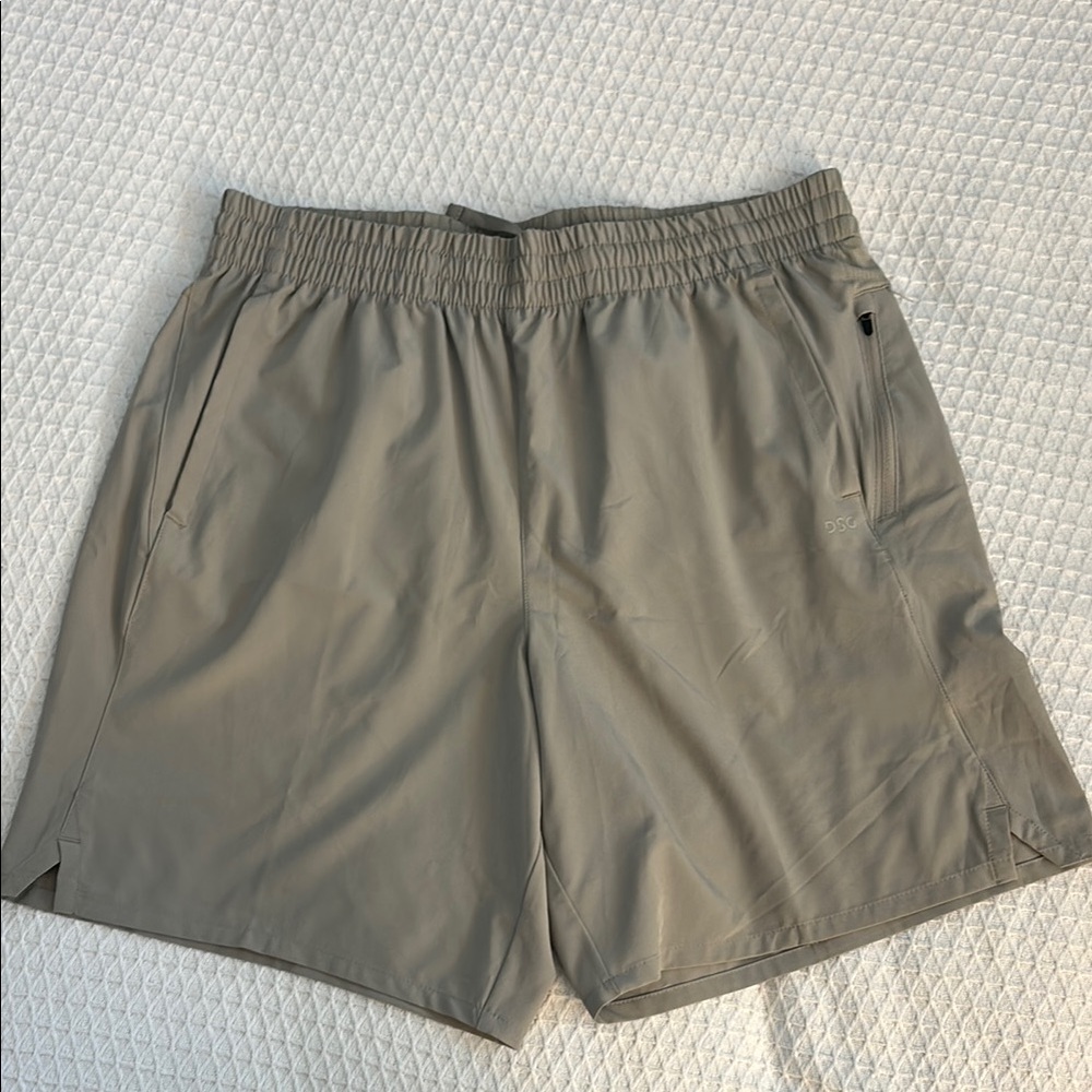 DSG Gray Athletic Shorts Elastic Waistband L